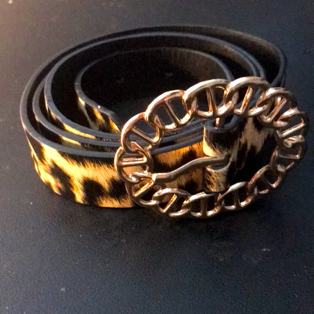Cheetah print belt